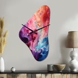 Opt Art Radiant Spectrum II - Asymmetric Metal Wall Clock