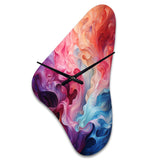 Opt Art Radiant Spectrum II - Asymmetric Metal Wall Clock