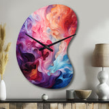 Opt Art Radiant Spectrum II - Asymmetric Metal Wall Clock