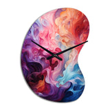 Opt Art Radiant Spectrum II - Asymmetric Metal Wall Clock