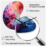 Opt Art Radiant Spectrum II - Asymmetric Metal Wall Clock
