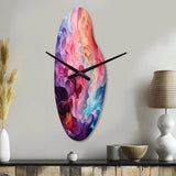 Opt Art Radiant Spectrum II - Asymmetric Metal Wall Clock