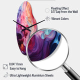 Opt Art Radiant Spectrum II - Asymmetric Metal Wall Clock