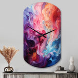 Opt Art Radiant Spectrum II - Asymmetric Metal Wall Clock