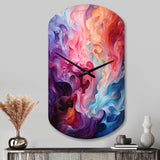 Opt Art Radiant Spectrum II - Asymmetric Metal Wall Clock