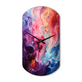 Opt Art Radiant Spectrum II - Asymmetric Metal Wall Clock