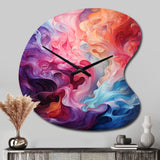 Opt Art Radiant Spectrum II - Asymmetric Metal Wall Clock