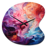 Opt Art Radiant Spectrum II - Asymmetric Metal Wall Clock