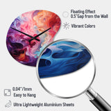 Opt Art Radiant Spectrum II - Asymmetric Metal Wall Clock