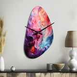 Opt Art Radiant Spectrum II - Asymmetric Metal Wall Clock