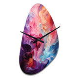 Opt Art Radiant Spectrum II - Asymmetric Metal Wall Clock
