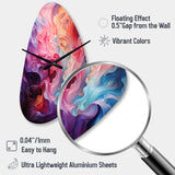 Opt Art Radiant Spectrum II - Asymmetric Metal Wall Clock
