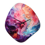 Opt Art Radiant Spectrum II - Asymmetric Metal Wall Clock