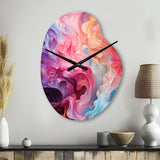 Opt Art Radiant Spectrum II - Asymmetric Metal Wall Clock