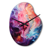 Opt Art Radiant Spectrum II - Asymmetric Metal Wall Clock
