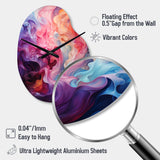 Opt Art Radiant Spectrum II - Asymmetric Metal Wall Clock