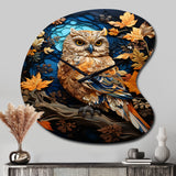 Brown Owl Overture I - Asymmetric Metal Wall Clock