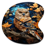 Brown Owl Overture I - Asymmetric Metal Wall Clock