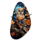 Brown Owl Overture I - Asymmetric Metal Wall Clock