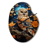 Brown Owl Overture I - Asymmetric Metal Wall Clock