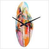 Palm Trees Palm V - Asymmetric Metal Wall Clock