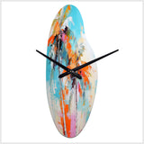 Palm Trees Palm VI - Asymmetric Metal Wall Clock