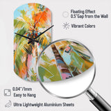 Palm Trees Palm VII - Asymmetric Metal Wall Clock