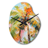 Palm Trees Palm VII - Asymmetric Metal Wall Clock