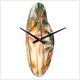 Palm Trees Romantic Impression I - Asymmetric Metal Wall Clock