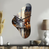 Eiffel Paris In 19 Century - Asymmetric Metal Wall Clock