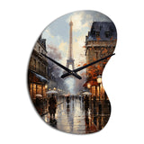 Eiffel Paris In 19 Century - Asymmetric Metal Wall Clock