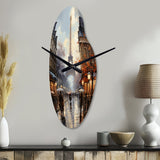 Eiffel Paris In 19 Century - Asymmetric Metal Wall Clock