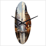 Eiffel Paris In 19 Century - Asymmetric Metal Wall Clock