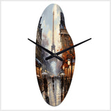 Eiffel Paris In 19 Century - Asymmetric Metal Wall Clock