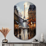 Eiffel Paris In 19 Century - Asymmetric Metal Wall Clock