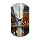 Eiffel Paris In 19 Century - Asymmetric Metal Wall Clock