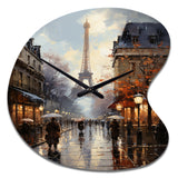 Eiffel Paris In 19 Century - Asymmetric Metal Wall Clock