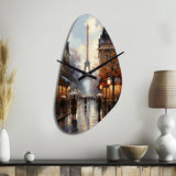 Eiffel Paris In 19 Century - Asymmetric Metal Wall Clock