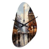 Eiffel Paris In 19 Century - Asymmetric Metal Wall Clock