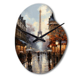 Eiffel Paris In 19 Century - Asymmetric Metal Wall Clock