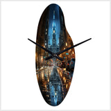 Philadelphia Beautiful Cityscape - Asymmetric Metal Wall Clock
