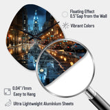 Philadelphia Beautiful Cityscape - Asymmetric Metal Wall Clock