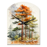 Pine Tree Majestic Ponderosa II - Asymmetric Metal Wall Clock