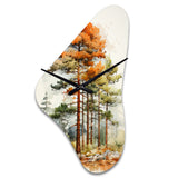 Pine Tree Majestic Ponderosa II - Asymmetric Metal Wall Clock