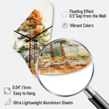 Pine Tree Majestic Ponderosa II - Asymmetric Metal Wall Clock