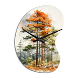Pine Tree Majestic Ponderosa II - Asymmetric Metal Wall Clock