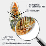 Pine Tree Majestic Ponderosa II - Asymmetric Metal Wall Clock