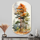 Pine Tree Majestic Ponderosa II - Asymmetric Metal Wall Clock