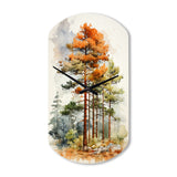 Pine Tree Majestic Ponderosa II - Asymmetric Metal Wall Clock