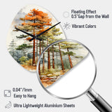 Pine Tree Majestic Ponderosa II - Asymmetric Metal Wall Clock